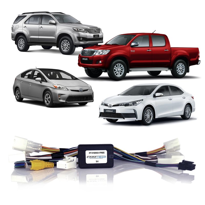interface desbloqueio de video toyota ft vf ty com cabo conector faaftech