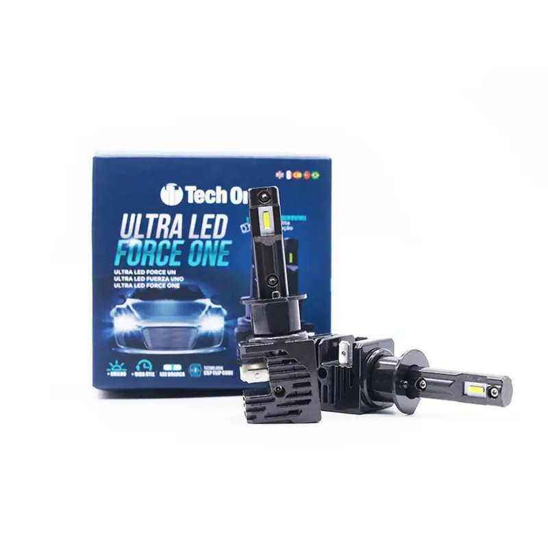 kit ultra led h1 force one 4100lm 12v 6000k tech one