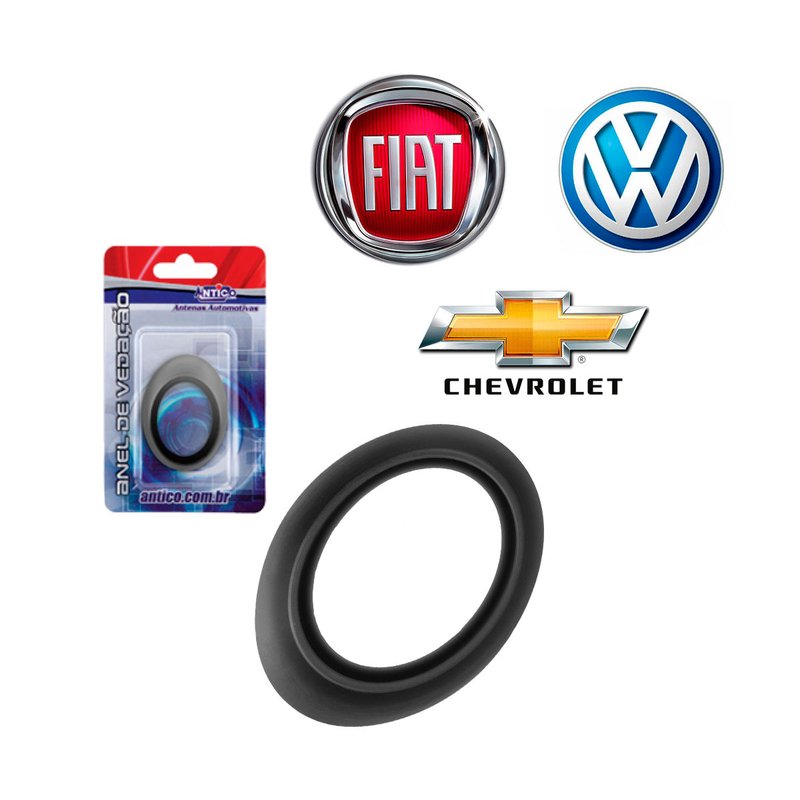 anel de vedacao antena radio vw gm fiat antico av400