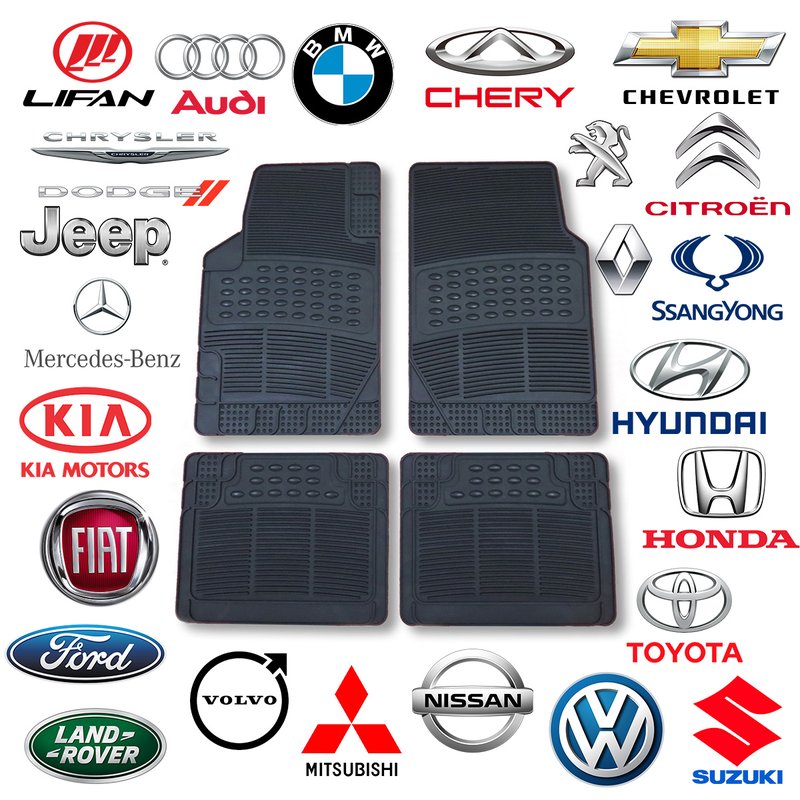 jogo de tapetes para carro modelo b ft002 flash tapetes