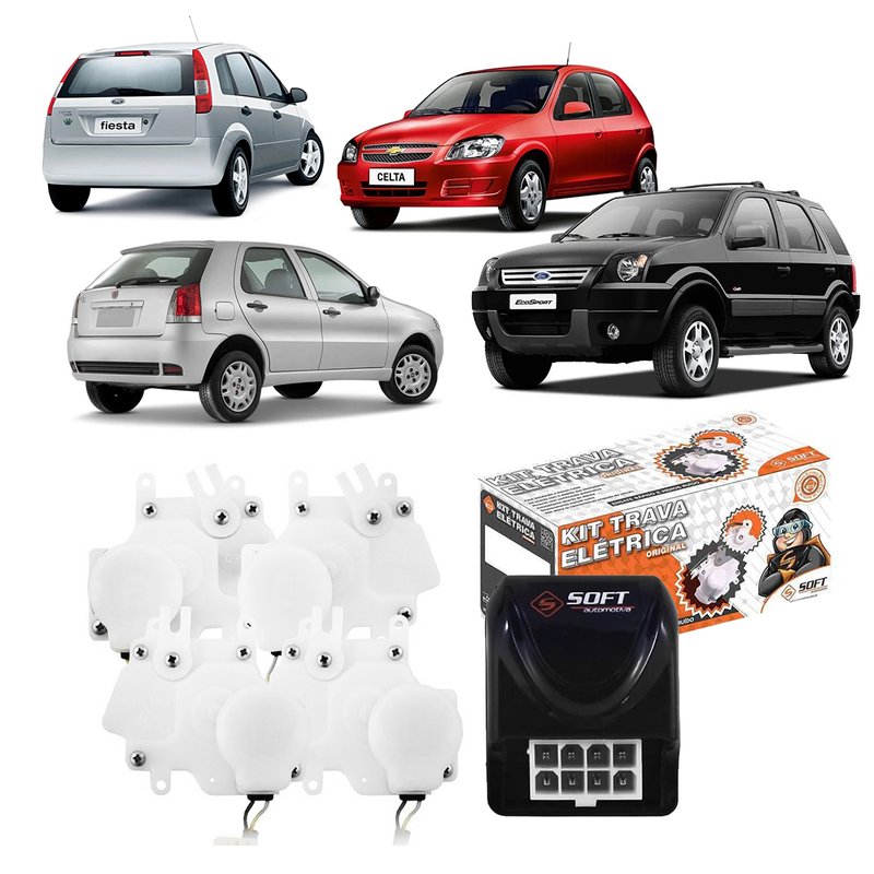 kit trava eletrica fiesta ecosport celta palio 4 portas mono soft automotiva