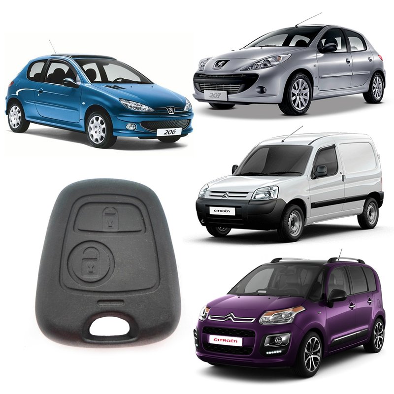 capa controle chave peugeot citroen 2 botoes parafuso b s automotiva 2