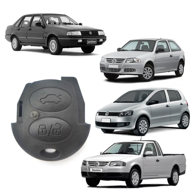 capa controle chave volkswagen 2 botoes b s automotiva