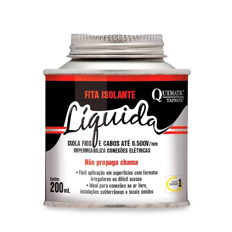 fita isolante liquida isola impermeabilza 6500v quimatic 4
