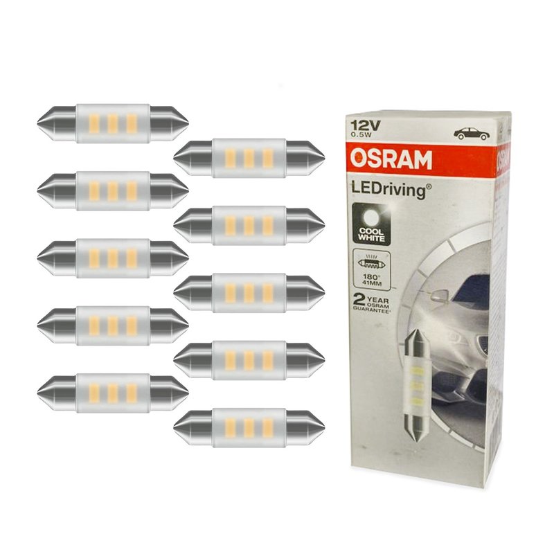 lampadas torpedo led c5w 41mm original osram