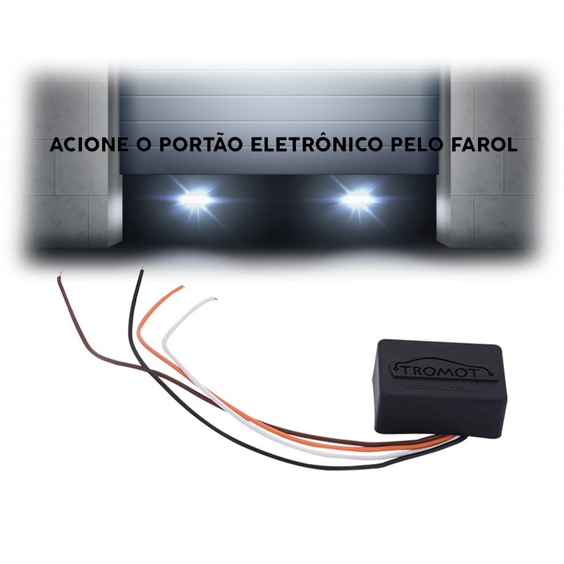 modulo acionador de portao pelo farol thc01 tromot