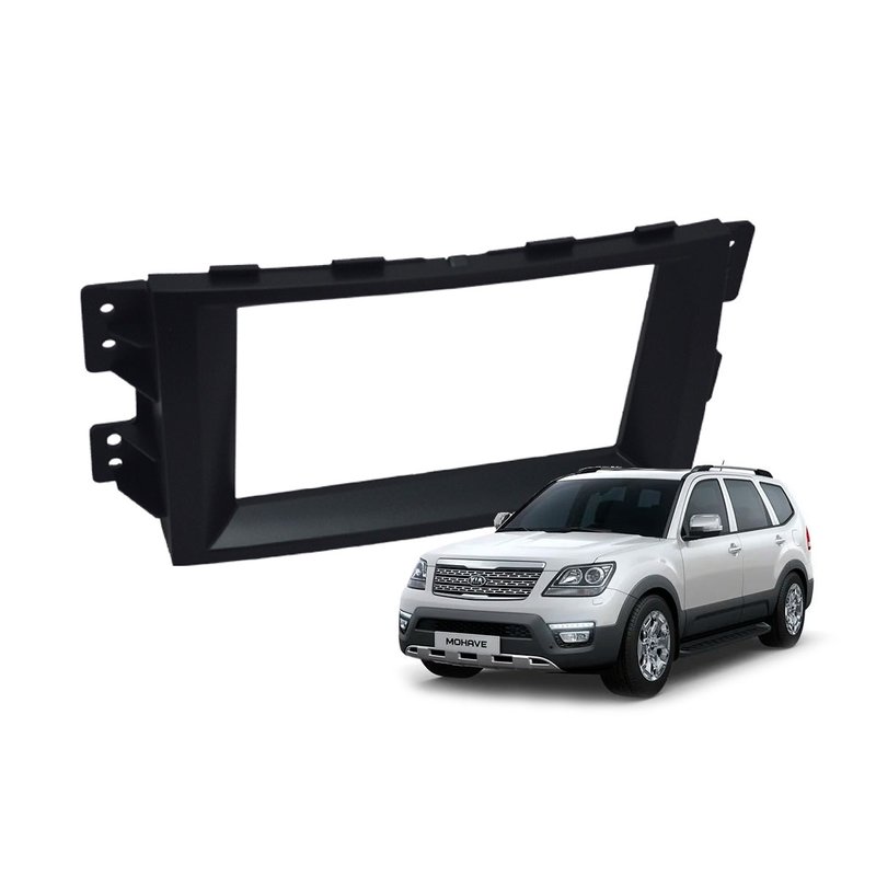 moldura painel 2 din kia mohave fiamon
