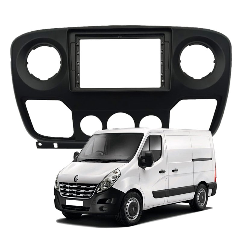 moldura 9 polegadas renault master 2014 acima 5844 fiamon