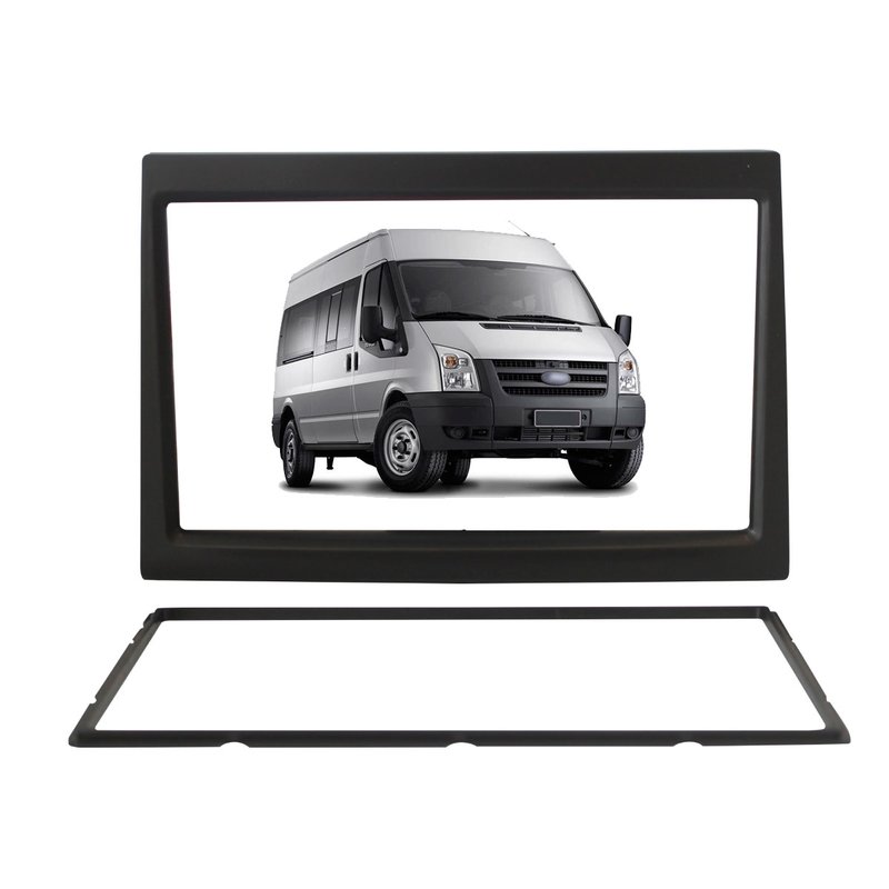 moldura 2 din ford transit 2006 ate 2013 fiamon preto 2