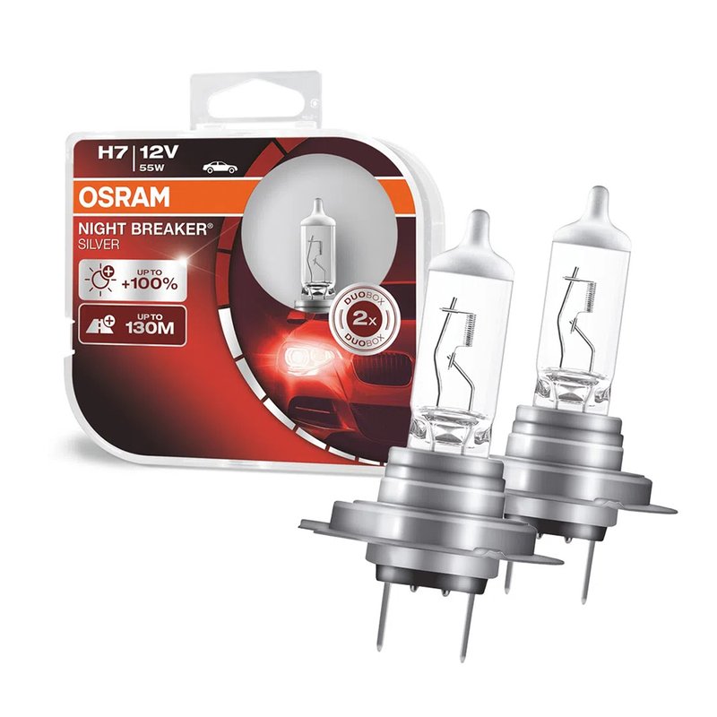 lampada halogena h7 nightbreaker silver 64210nbs 12v duo osram par 3