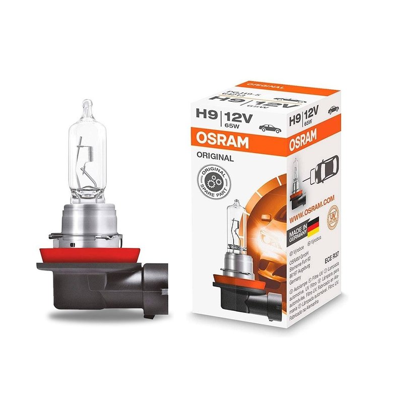 lampada halogena h9 64213 65w 12v osram peca