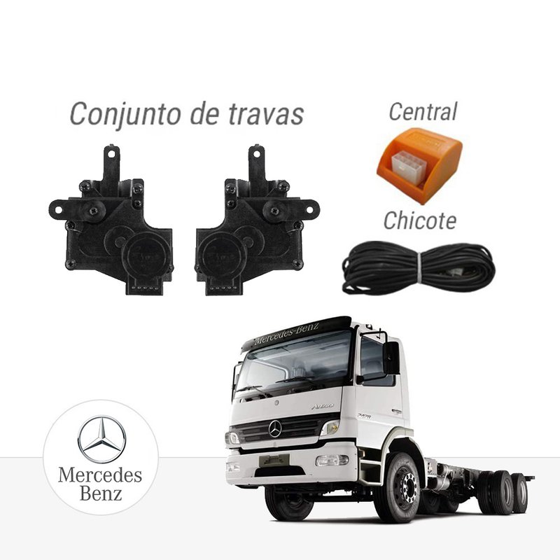 kit trava eletrica mb atego 12v ate 2013 12v ta1 tragial