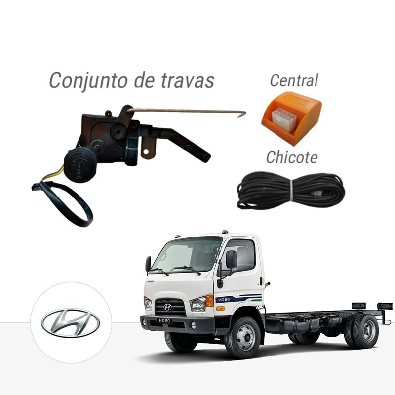 kit trava eletrica dedicada hyundai hd80 thd tragial