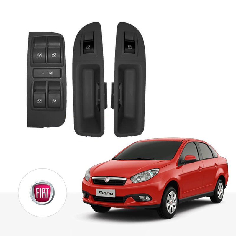 kit vidro eletrico antiesmag palio grand siena traseiro tragial