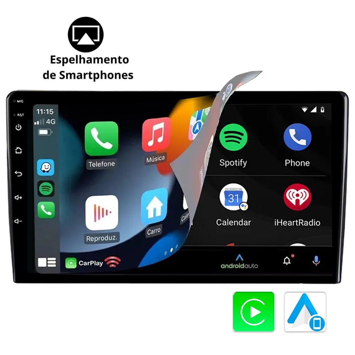 Multimídia Diamond x2 9'' Sistema Android 12 R8 Tecnology