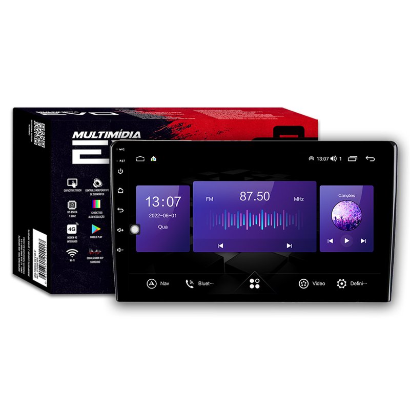 multimidia evo 9 polegadas r8 tecnology