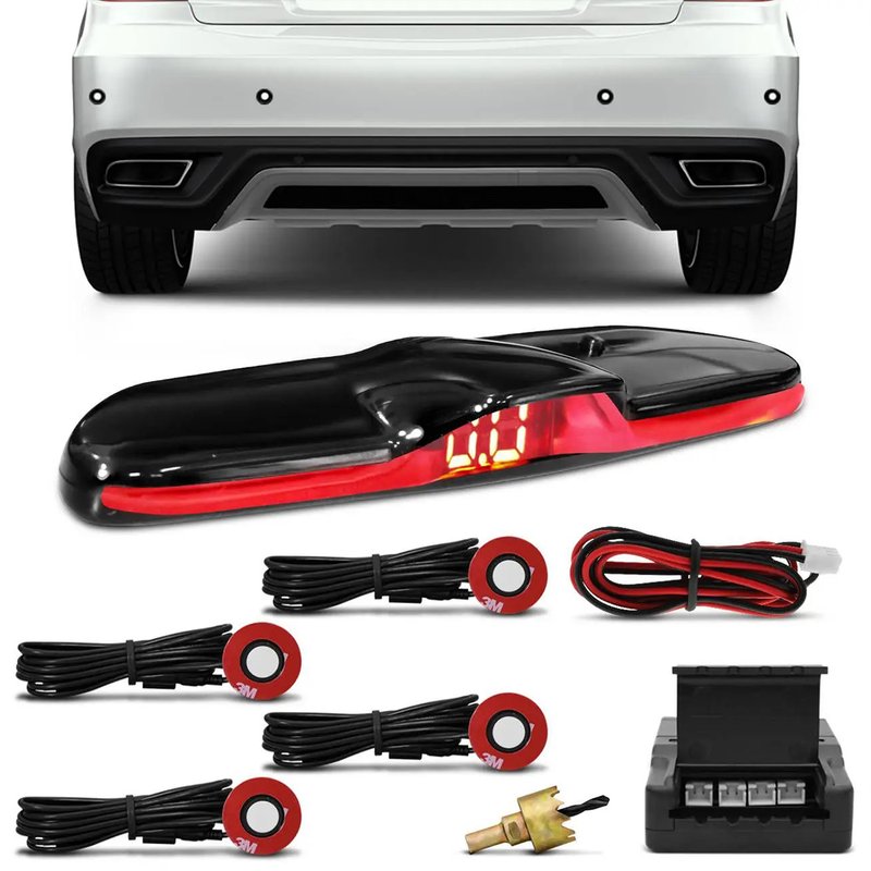 sensor estacionamento embutido kx3 branco