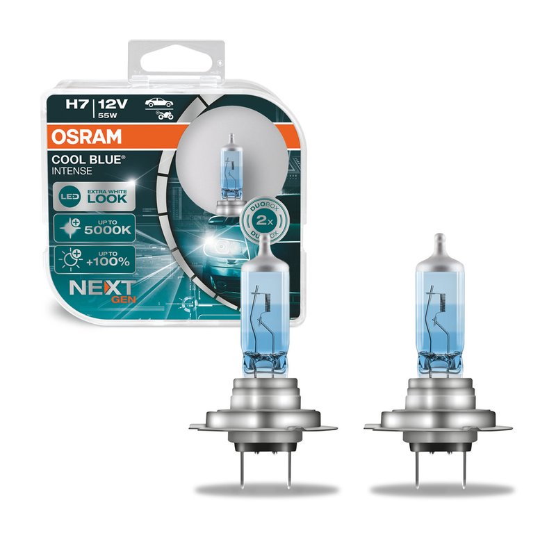 lampada cool blue h7 next gen 5000k efeito led osram par