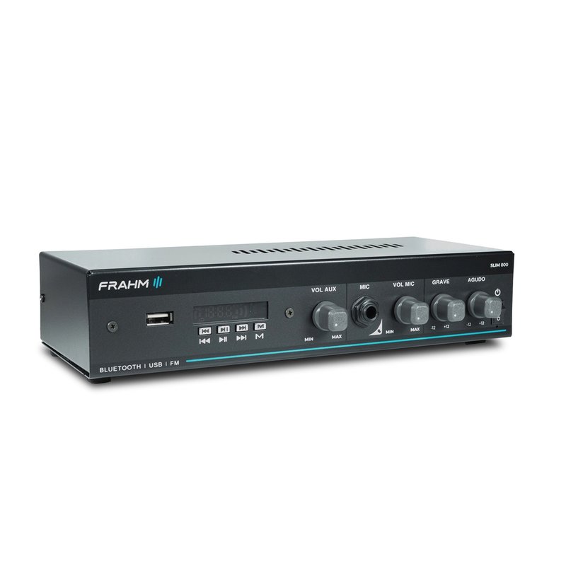 amplificador comercial 30w rms bluetooth slim 800 g5 frahm 4