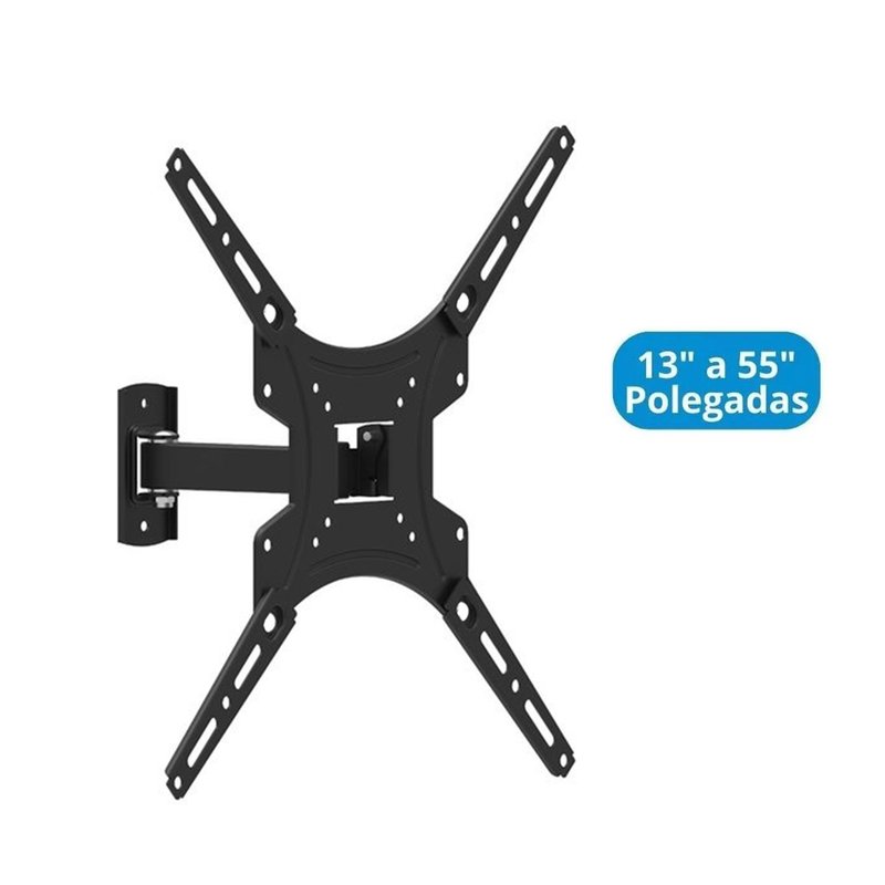 suporte articulado para tv com adaptador at55 02 pro eletronic