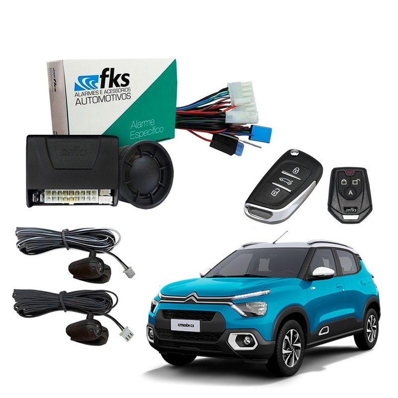 alarme automotivo dedicado citroen c3 2023 live fks