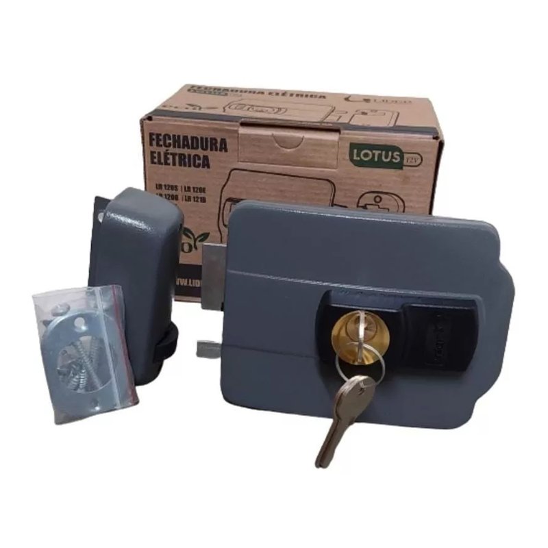 fechadura eletrica abre dentro 12v lotus lr120s lider