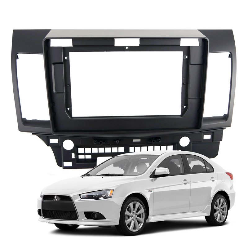 moldura 10 1 mitsubishi lancer 2008 a 2015 fiamon 4146 preto