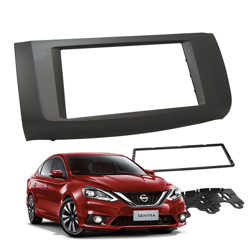 moldura painel nissan sentra g7 2016 2019 fiamon grafite