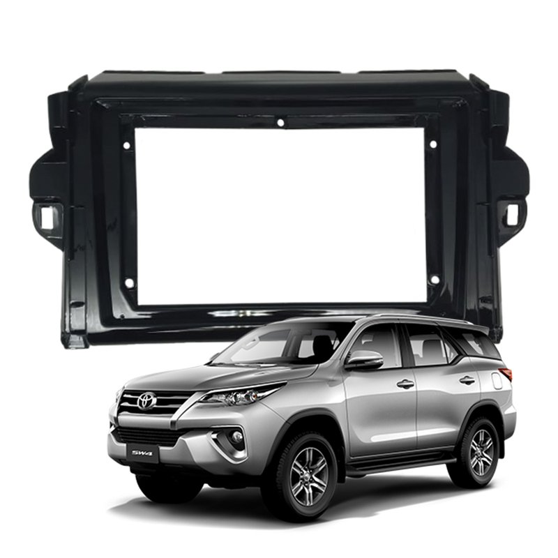 moldura 9 pol toyota sw4 a partir 2022 fiamon 5878 black piano