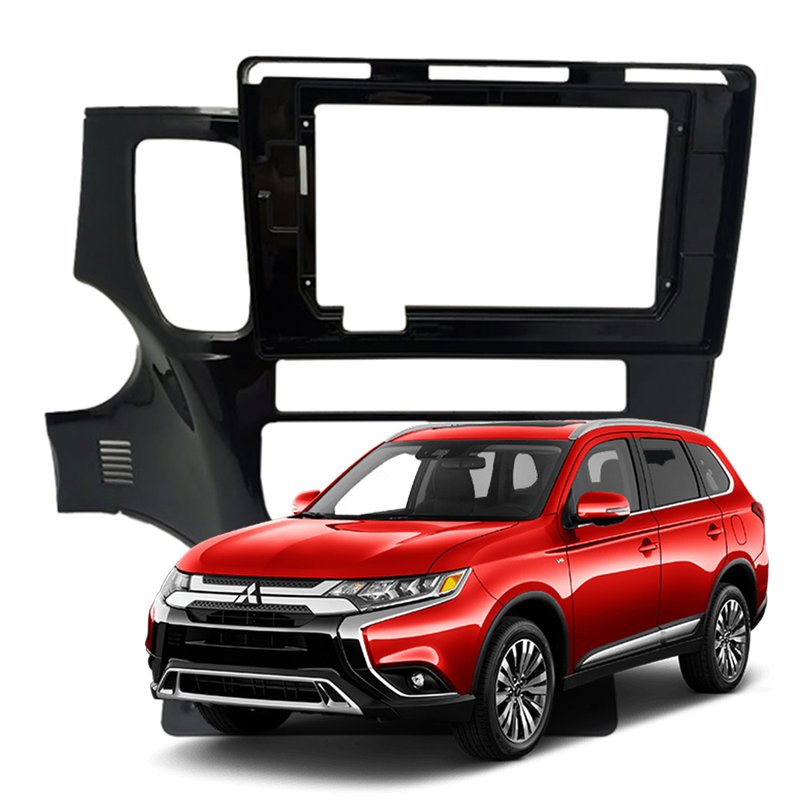 moldura 10 1 mitsubishi outlander 2012 a 2020 fiamon 5901 black piano
