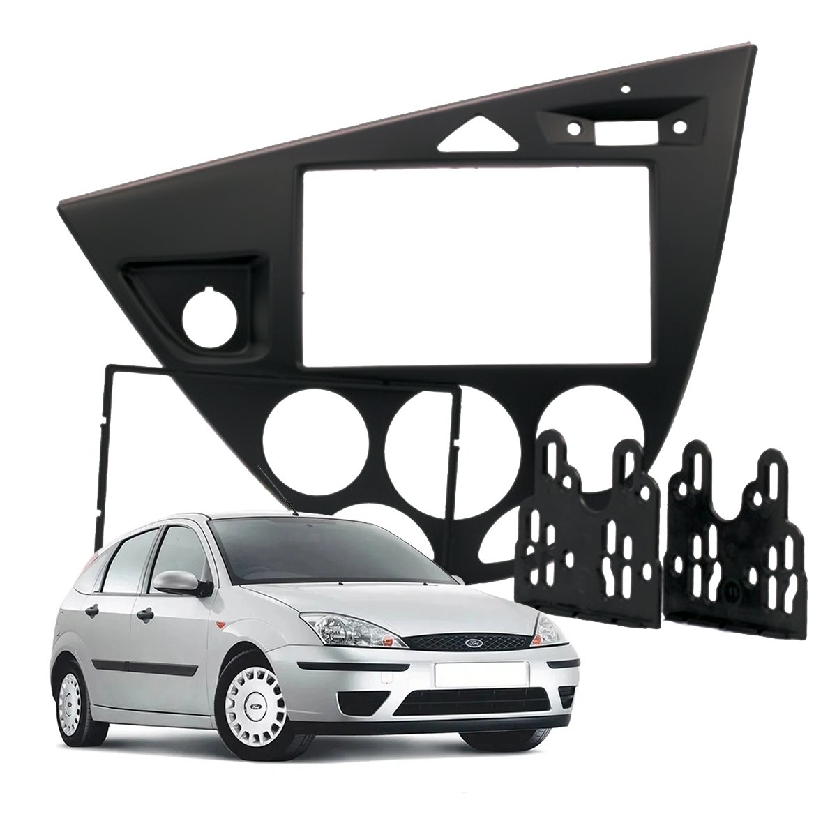 Moldura 2 Din Painel Focus 2006 à 2008 EPX507 Expex