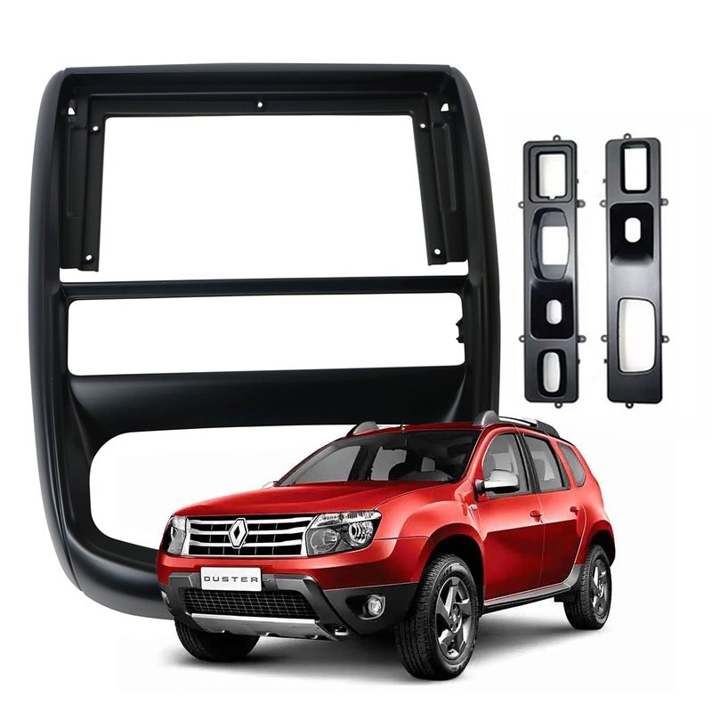 moldura 9 polegadas duster 2011 a 2015 fiamon 4240