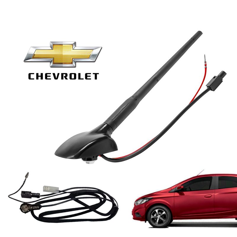 antena gm onix cobalt prisma spin com cabo permak