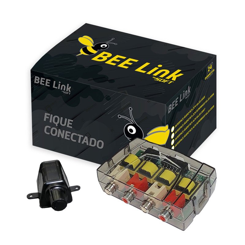conversor audio rca 4 canais bee link