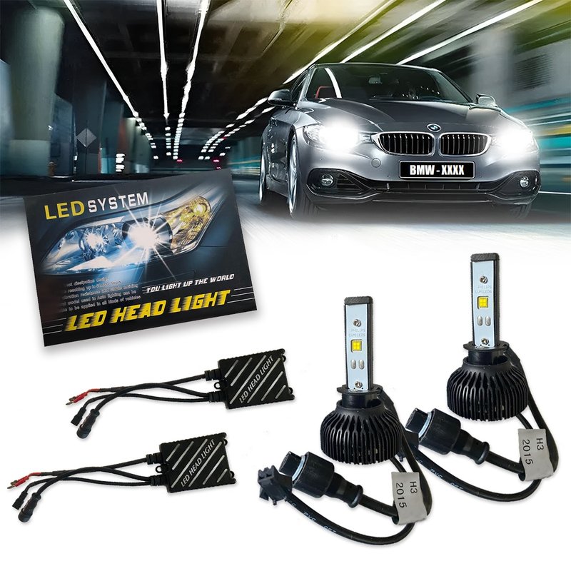 lampadas led com reator h3 6000k rayx 1