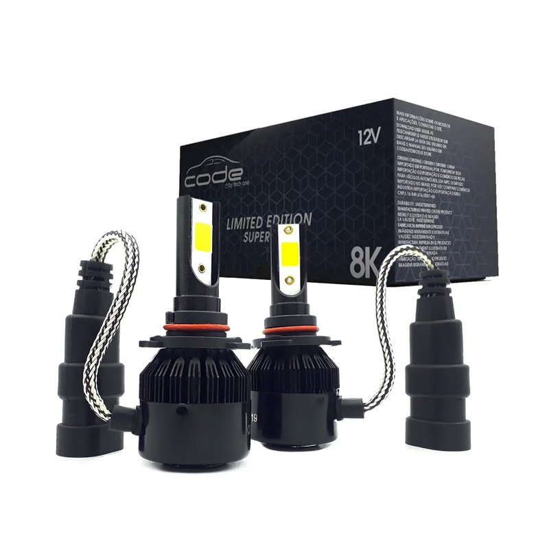 lampada code hb3 hb4 9005 9006 8000k techone