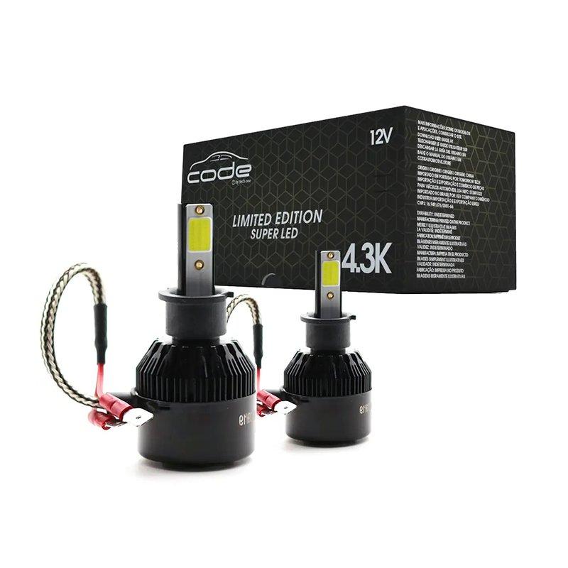 lampada code h3 4300k techone