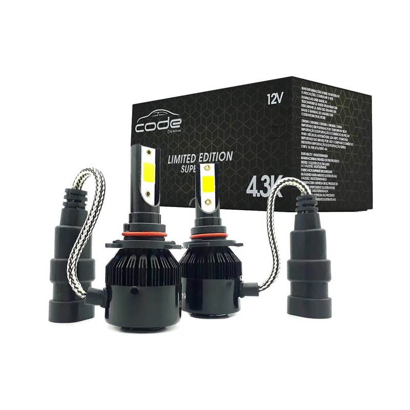 lampada code hb3 hb4 9005 9006 4300k techone