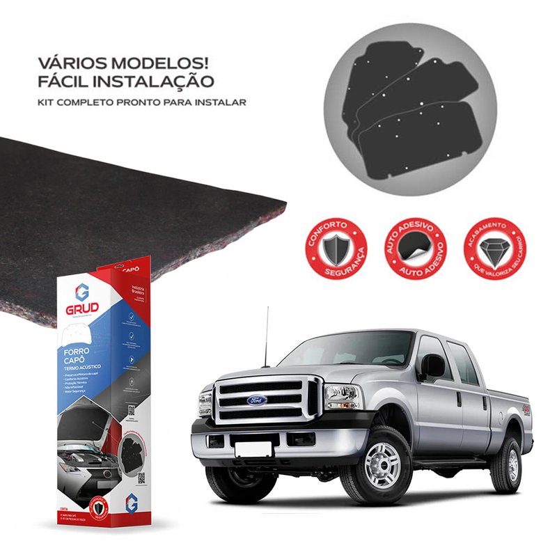kit forro de capo ford f250 f350 f4000 autocolante grud