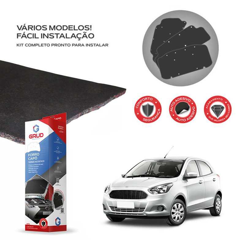 kit forro de capo ford ka 2015 a 2020 autocolante grud