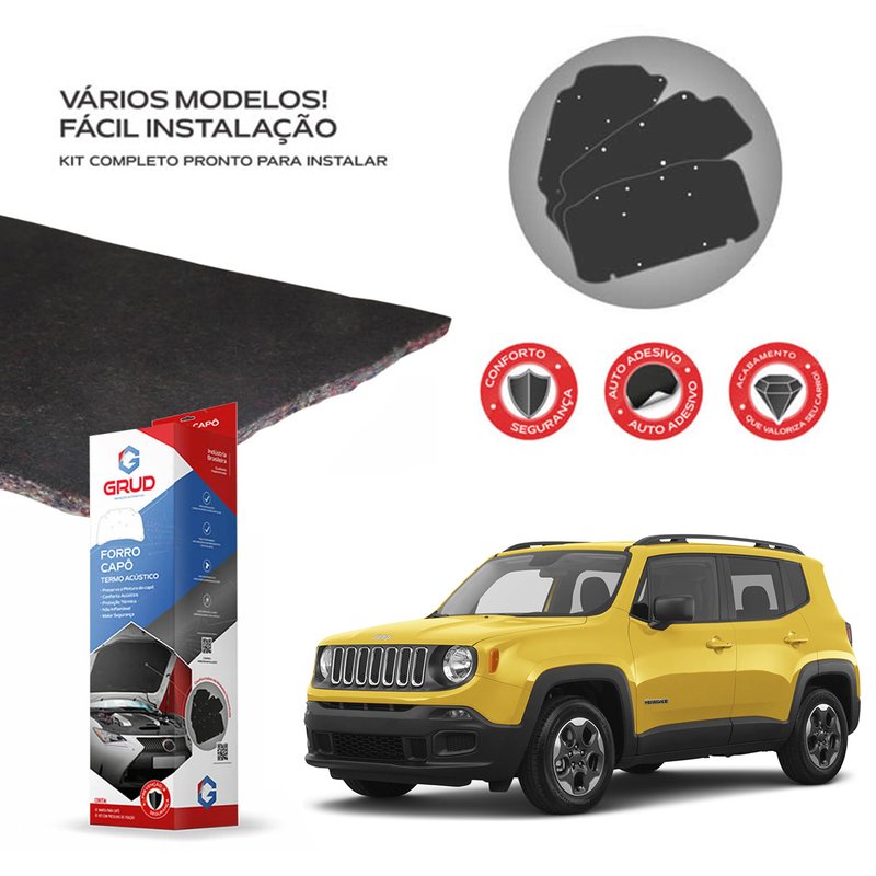 kit forro de capo jeep renegade 2015 a 2020 autocolante grud