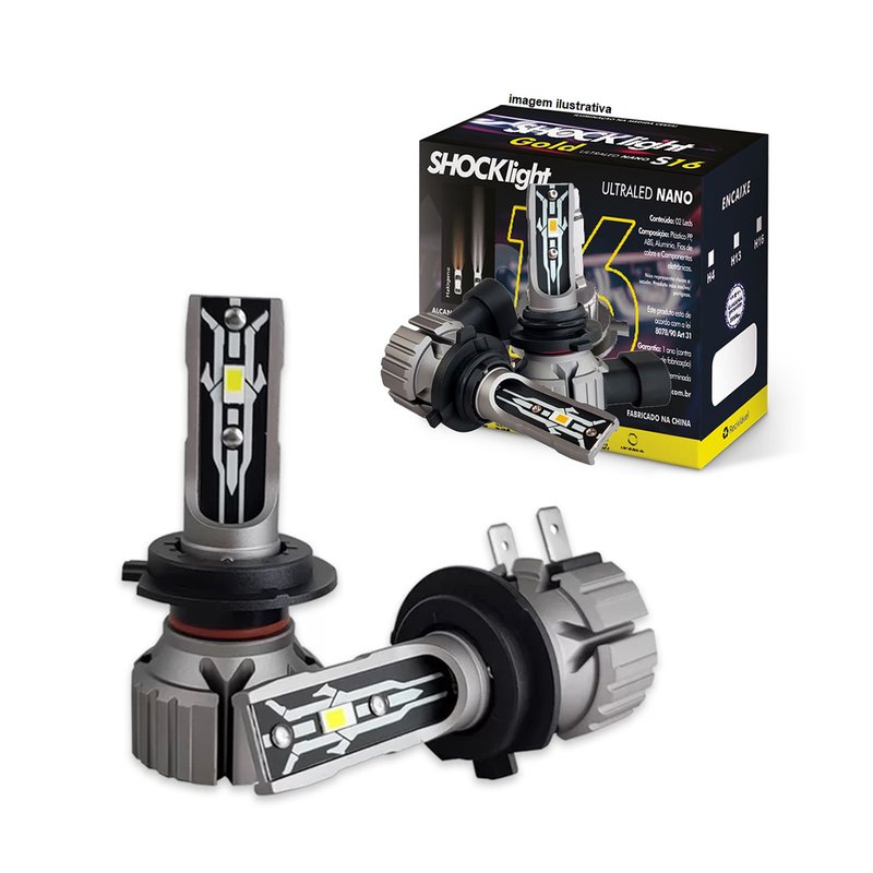 lampada ultraled s16 nano gold h7 3000k 4200lm shocklight par