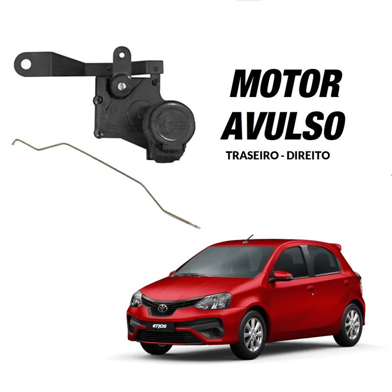 motor traseiro direito trava toyota etios 2 fios tragial