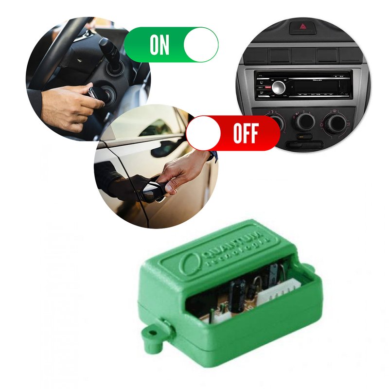 modulo radio liga e desliga acionamento radio por alarme sr100 quantum