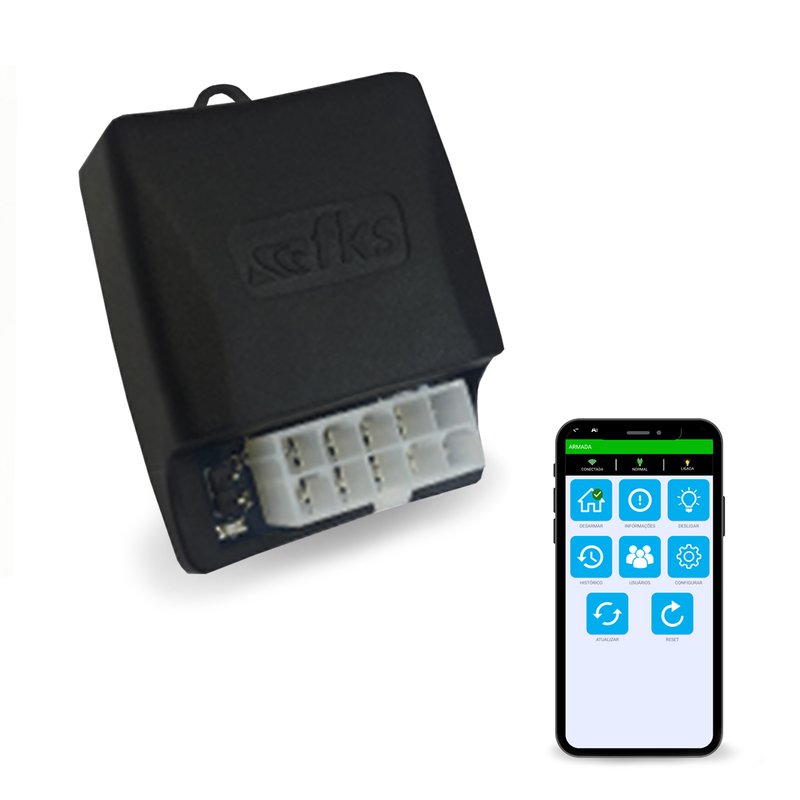 interface wifi controle alarme via app aw100 fks 2
