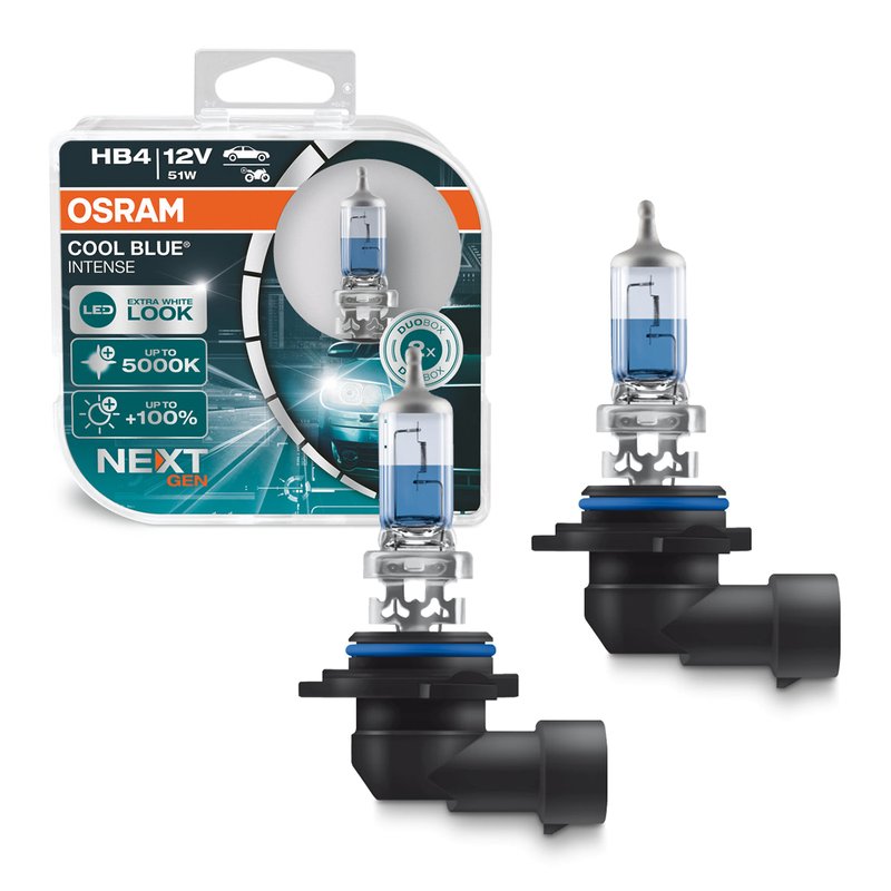 lampada cool blue hb4 next gen 5000k efeito led osram par 0