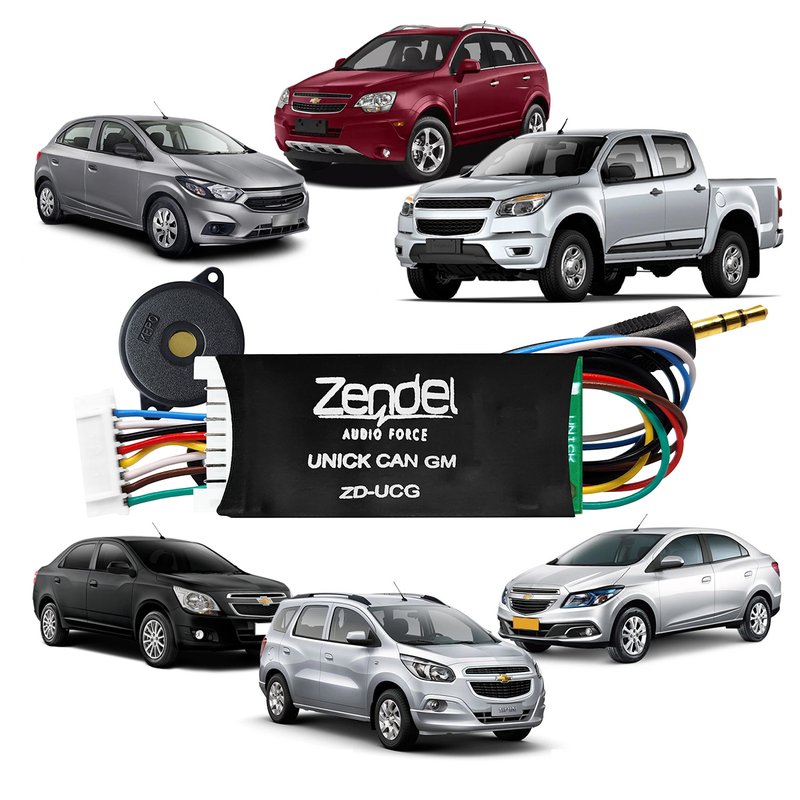 interface controle de volante unick can gm zendel