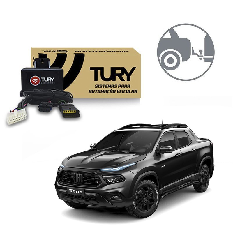 modulo de reboque para engates fiat toro connect 2 s tury