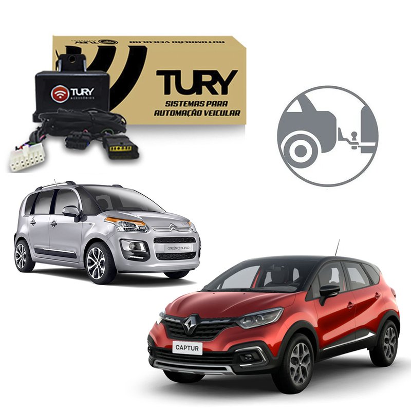 modulo de reboque para engates citroen renault connect 1 cg tury