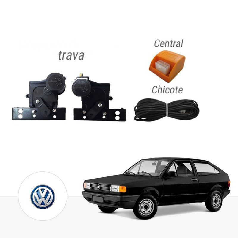 kit trava eletrica dedicada volkswagen gol saveiro g1 2 portas tragial